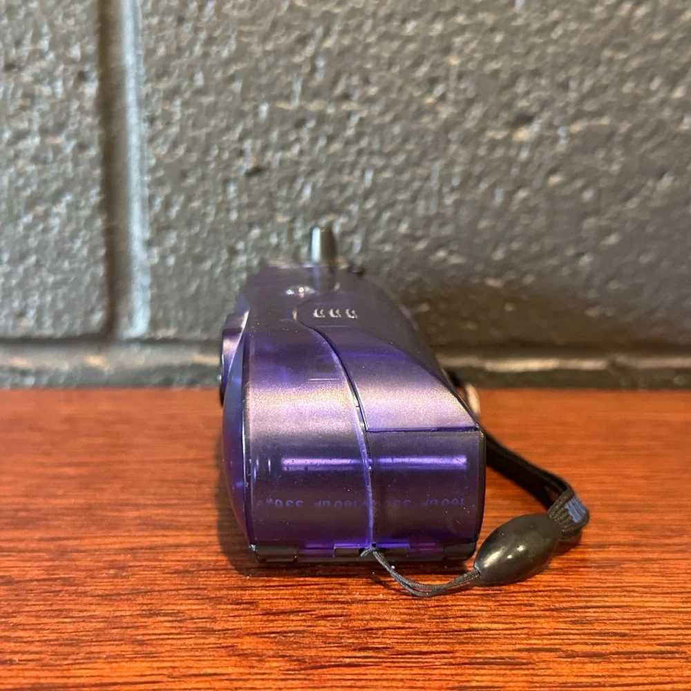 Vintage Polaroid Instand Pocjet Camera in Purple Transparent Design
